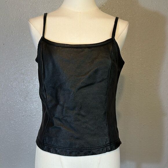 Wilson leather women’s black top size L - Picture 1 of 10